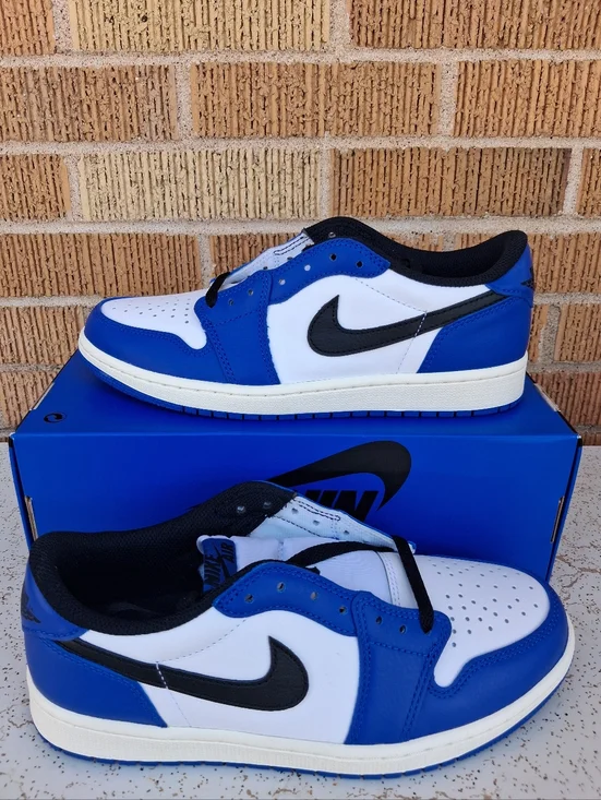 Men’s Size 8.5 Air Jordan 1 Retro Low OG Game Royal Blue CZ0790-140 ((No Lid)) - Picture 6 of 7